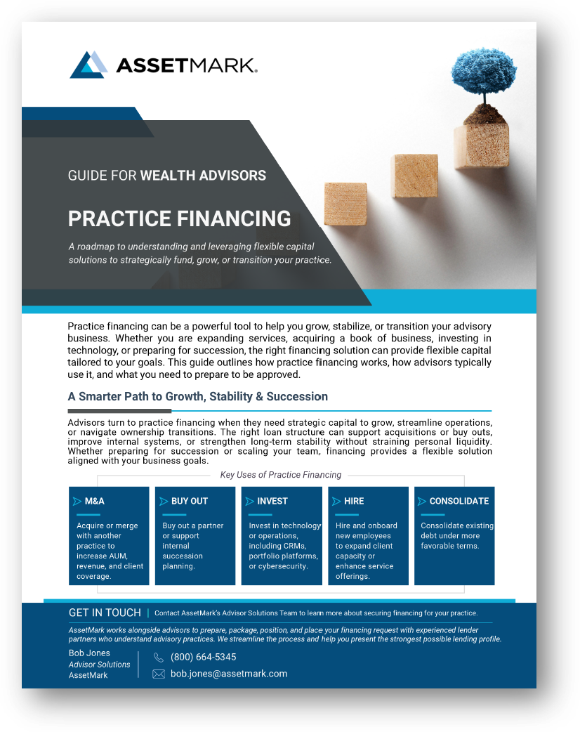 Advisor Financing Guide — Practice Financing for Wealth Advisors